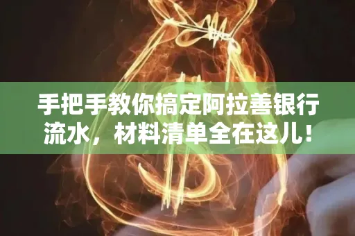 手把手教你搞定阿拉善银行流水，材料清单全在这儿！