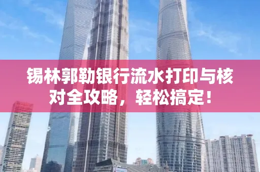 锡林郭勒银行流水打印与核对全攻略，轻松搞定！