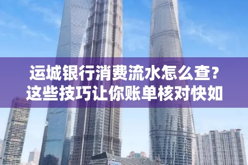 运城银行消费流水怎么查？这些技巧让你账单核对快如闪电