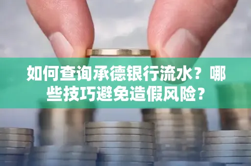 如何查询承德银行流水？哪些技巧避免造假风险？