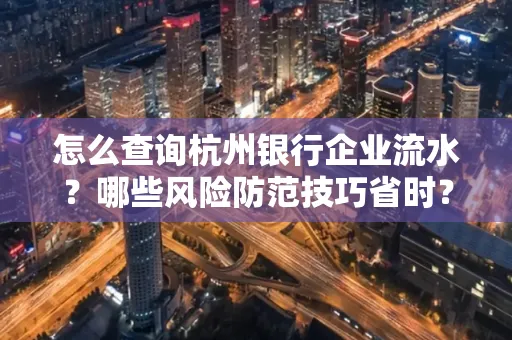 怎么查询杭州银行企业流水？哪些风险防范技巧省时？
